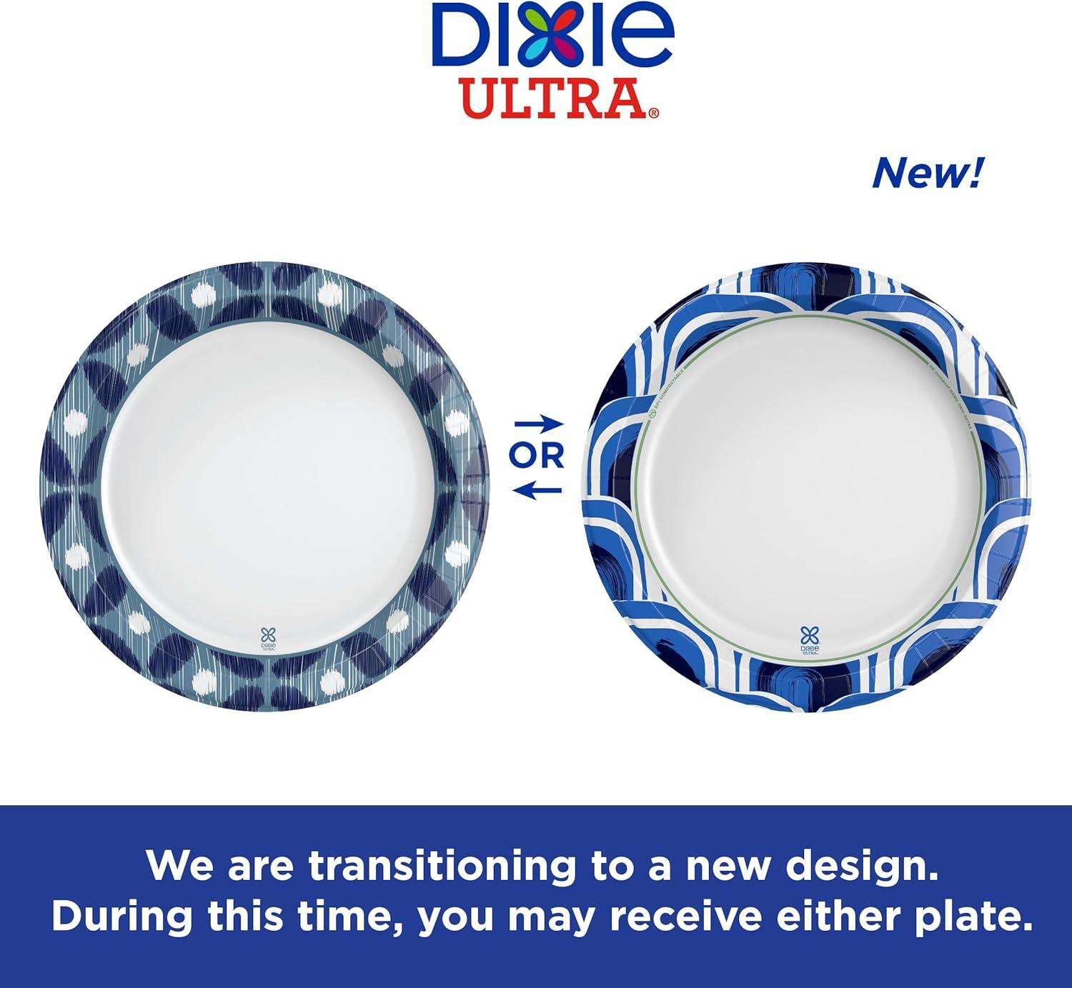 image:imageDixie Ultra Large Paper Plates 11 Inch 25 Count 3X Stronger Heavy Duty MicrowaveSafe SoakProof Cut Resistant Great for Heavy Messy MealsExtra Large Pack of 4