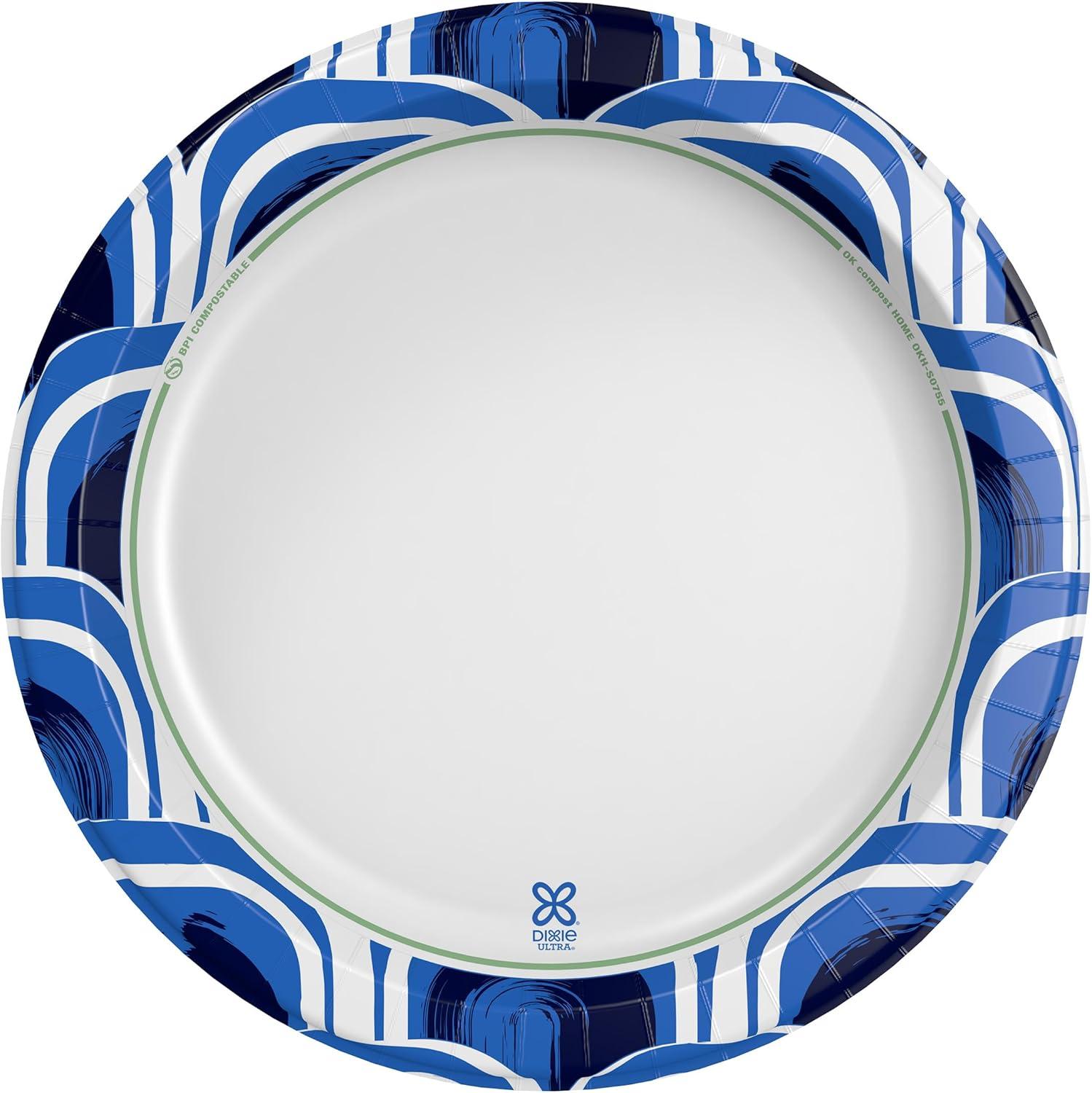 image:imageDixie Ultra Large Paper Plates 11 Inch 25 Count 3X Stronger Heavy Duty MicrowaveSafe SoakProof Cut Resistant Great for Heavy Messy MealsExtra Large Pack of 4