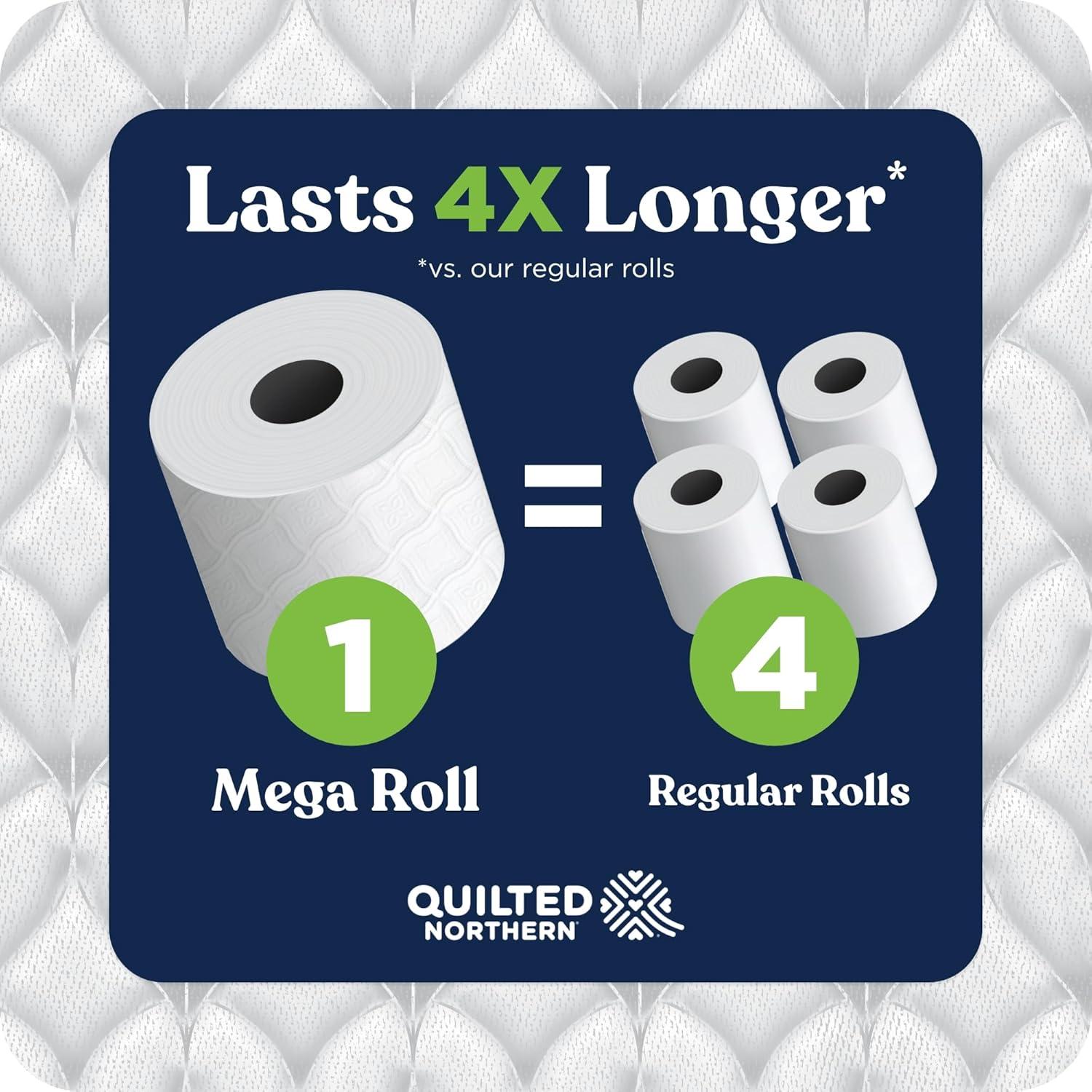 image:imageQuilted Northern Ultra Soft amp Strong Toilet Paper 18 Mega Rolls 72 Regular Rolls 5X Stronger Premium Soft Toilet Tissue32 Rolls Pack of 1