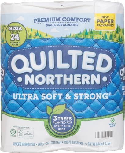 image:imageQuilted Northern Ultra Soft amp Strong Toilet Paper 18 Mega Rolls 72 Regular Rolls 5X Stronger Premium Soft Toilet Tissue6 Count Pack of 1