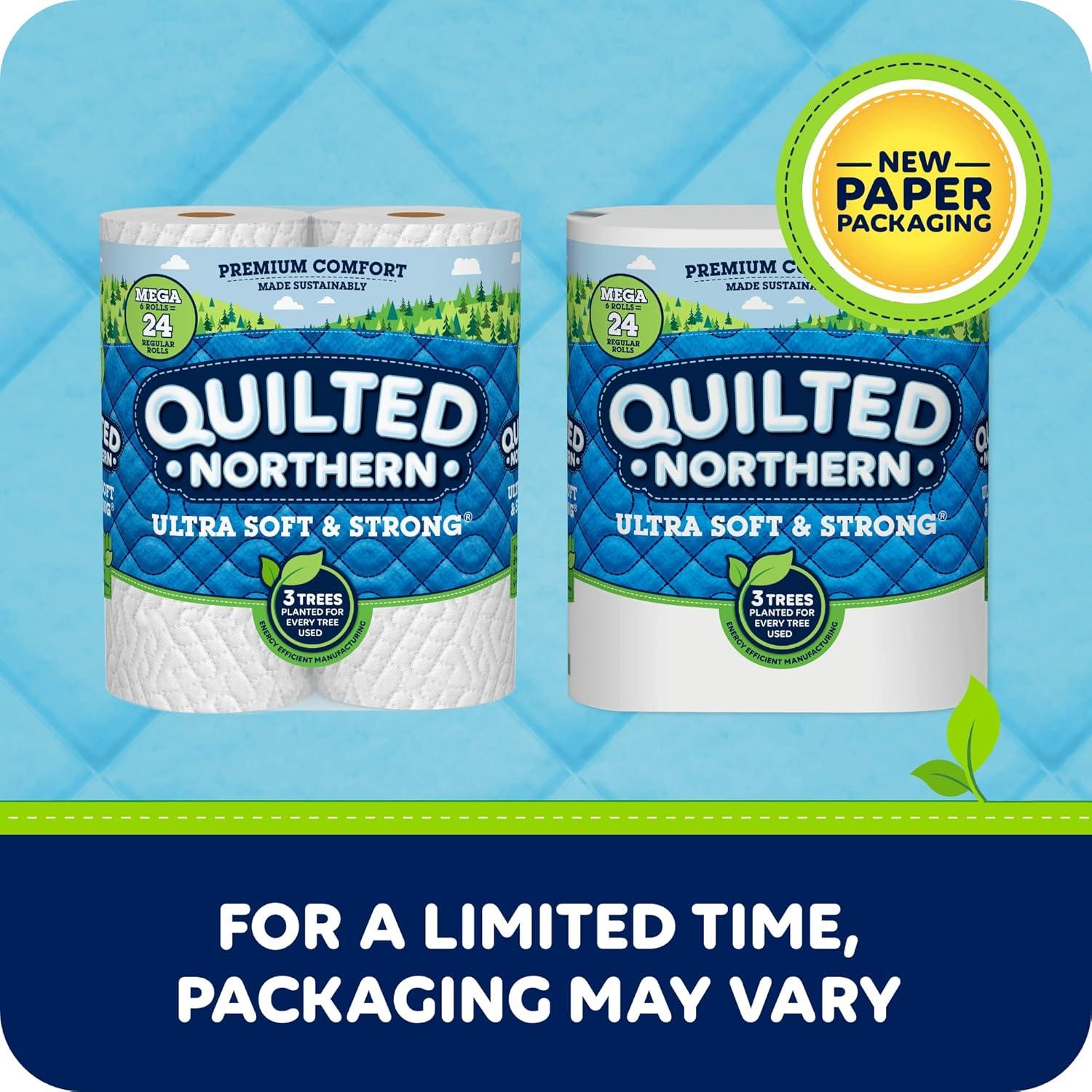 image:imageQuilted Northern Ultra Soft amp Strong Toilet Paper 18 Mega Rolls 72 Regular Rolls 5X Stronger Premium Soft Toilet Tissue6 Count Pack of 1