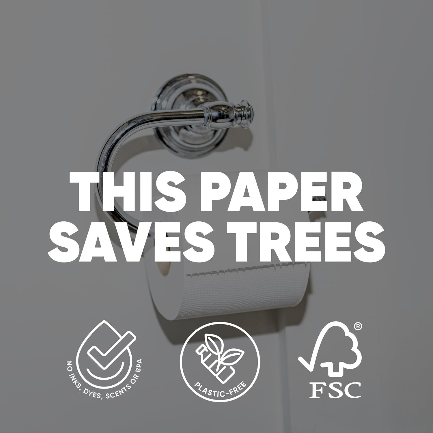 image:imageSave Trees Bamboo Toilet Paper 24 Rolls Of Septic Safe Organic Toilet Paper 3ply 300 Sheets Per Roll PFAs Free FSC Certified Plastic amp Chemical Free For Home Boat amp RV Use24