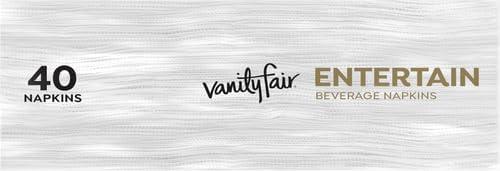 image:imageVanity Fair Entertain Beverage Paper Napkins White 2Ply 40 Count 49 x 49 Disposable Napkins for Entertaining40 Count Pack of 12