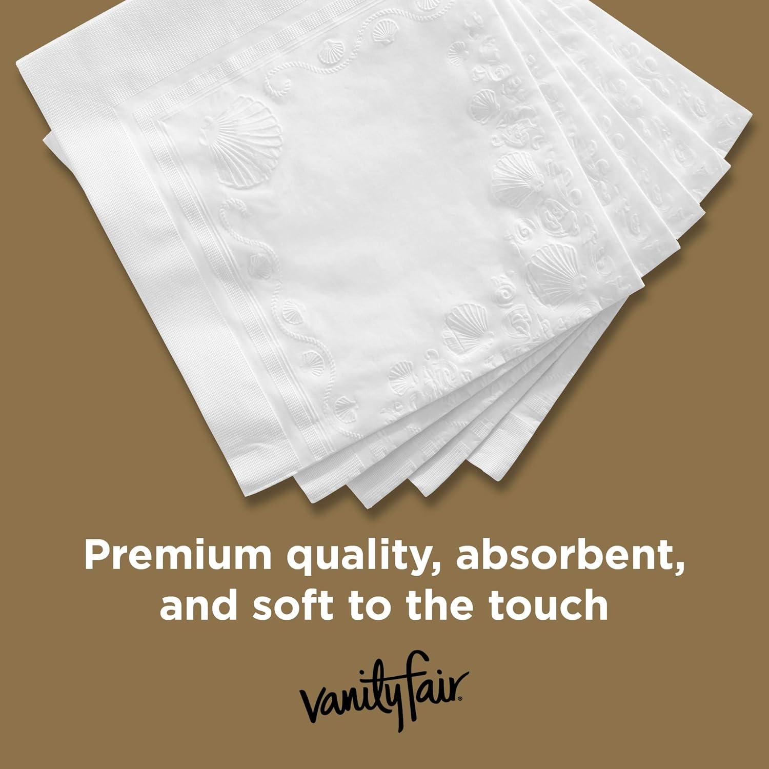 image:imageVanity Fair Entertain Paper Napkins 40 Count Pack of 8 Disposable Napkins Made For Entertaining And Events40 Count Pack of 4