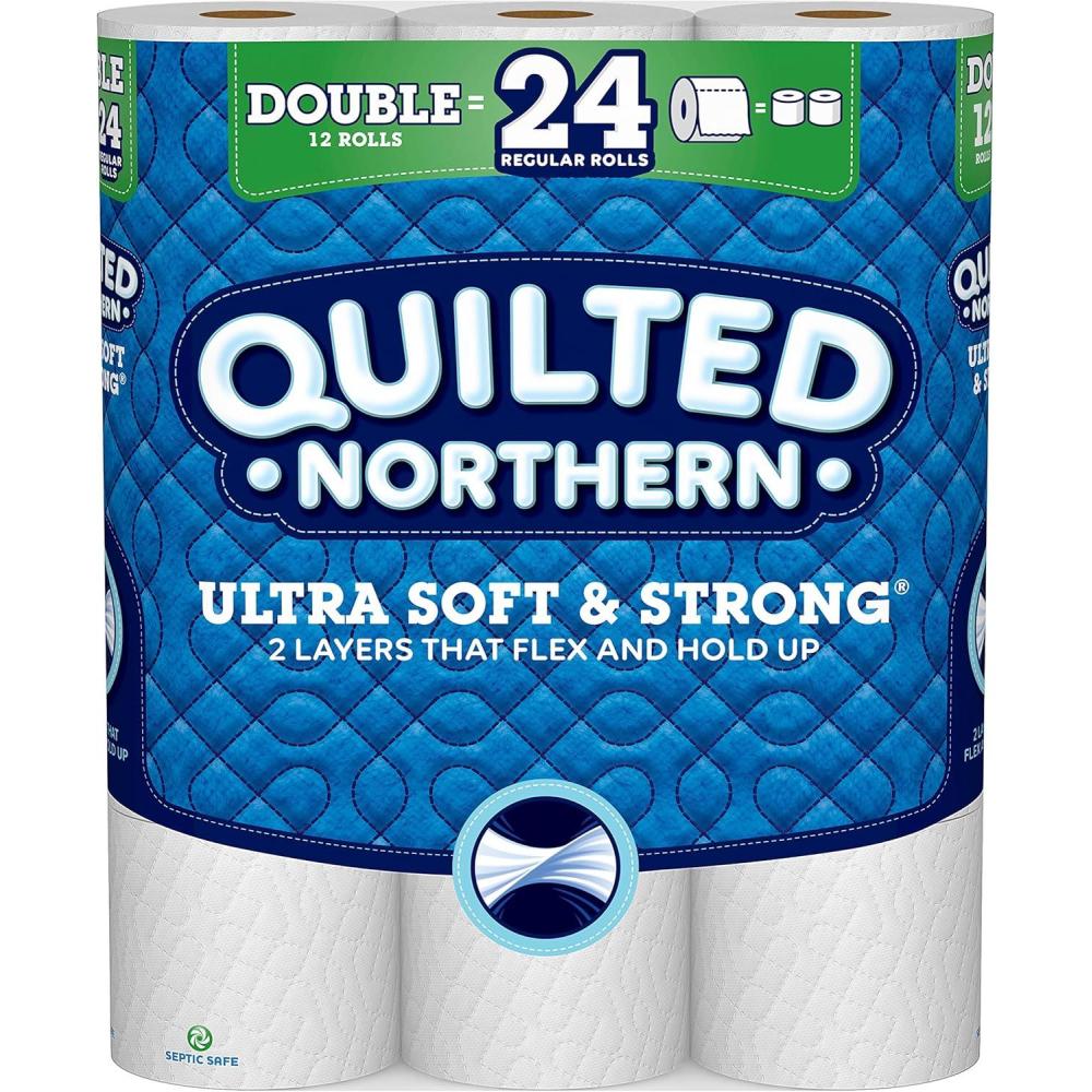 image:imageQuilted Northern Ultra Soft amp Strong Toilet Paper 18 Mega Rolls 72 Regular Rolls 5X Stronger Premium Soft Toilet Tissue12 Count Pack of 1