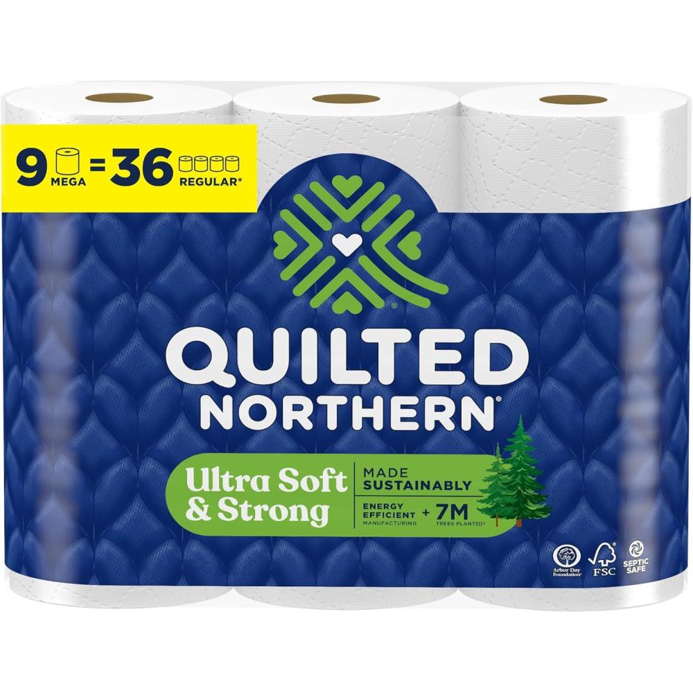 image:imageQuilted Northern Ultra Soft amp Strong Toilet Paper 18 Mega Rolls  72 Regular Rolls 5X Stronger Premium Soft Toilet Tissue9 CT