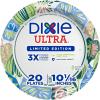 image:imageDixie Ultra Limited Edition Paper Plate 10 in DinnerSize Printed Disposable Plates 20 Ct
