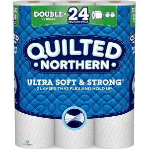 Quilted Northern Ultra Soft & Strong Toilet Paper, 18 Mega Rolls = 72 Regular Rolls, 5X Stronger*, Premium Soft Toilet Tissue(12 Count (Pack of 1))