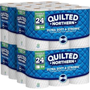 Quilted Northern Ultra Soft & Strong Toilet Paper, 18 Mega Rolls = 72 Regular Rolls, 5X Stronger*, Premium Soft Toilet Tissue(12 Count (Pack of 4))